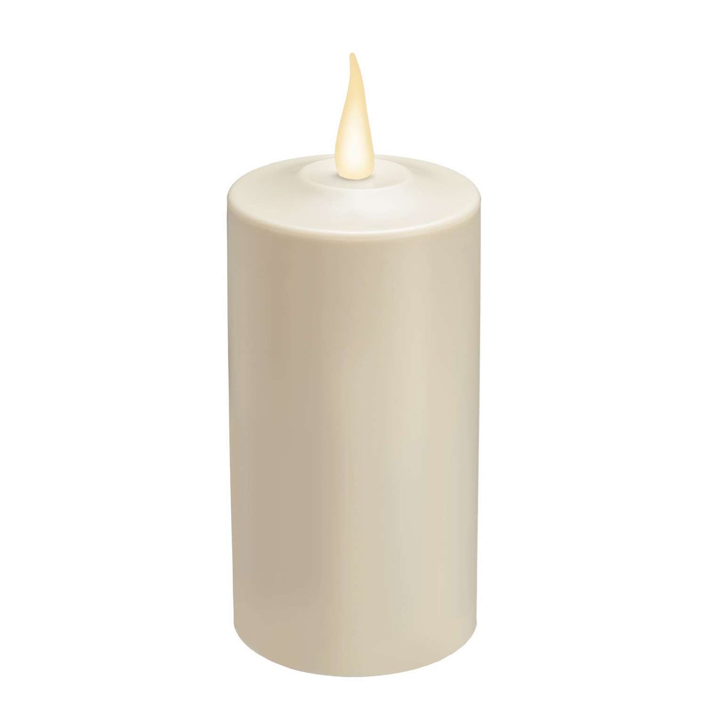  Xodus Innovations White Plastic 6 In. H Pillar Candle