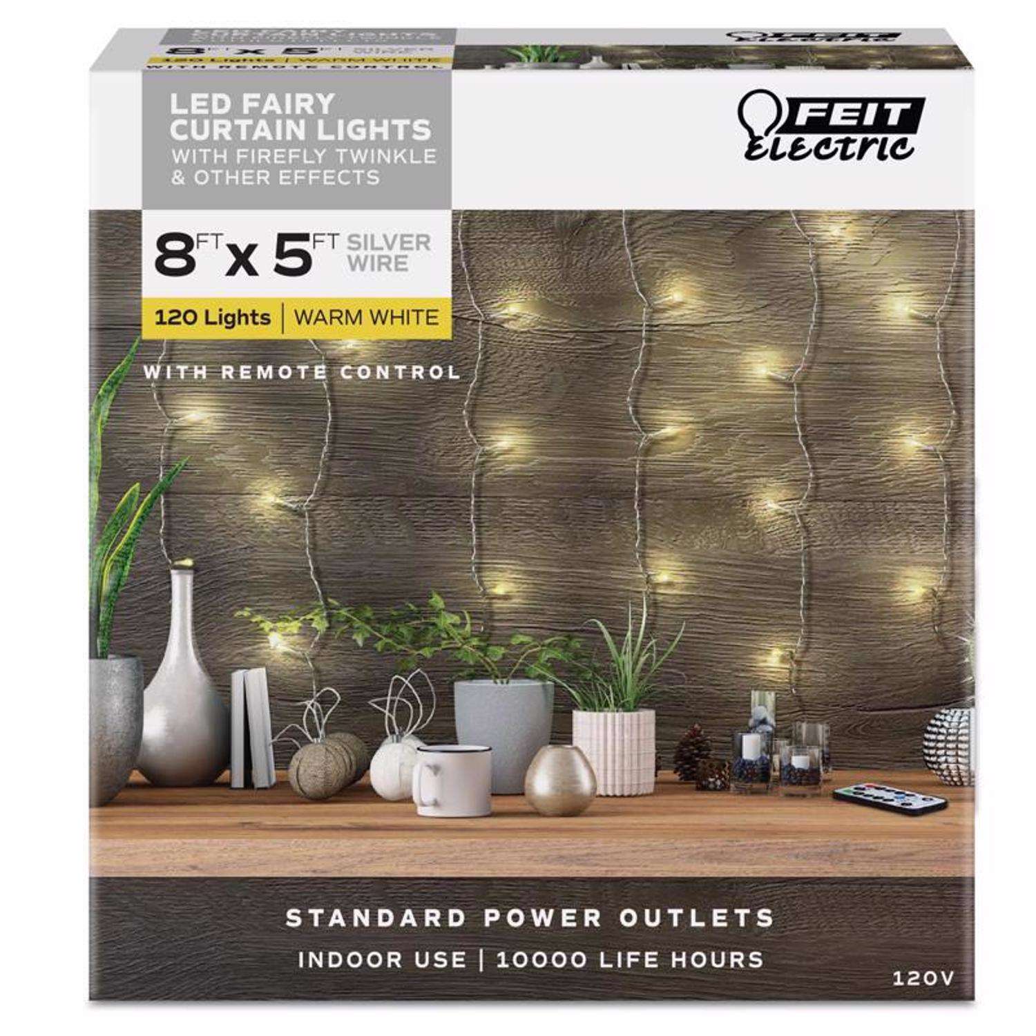  Feit String Lights LED String Lights Warm White 5 Ft. 120 Lights