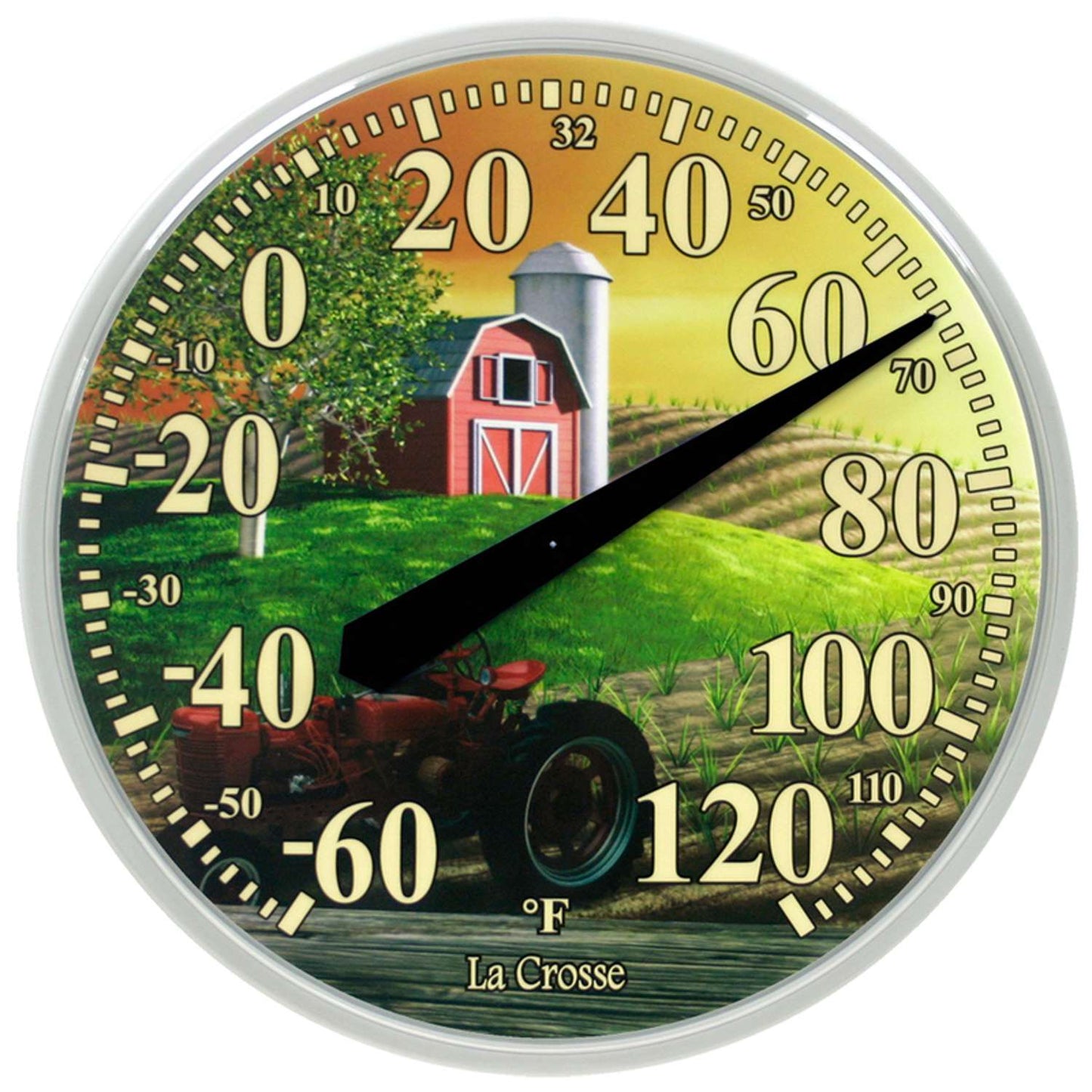  La Crosse Technology Farm Thermometer Plastic Multicolored 11.88 In.