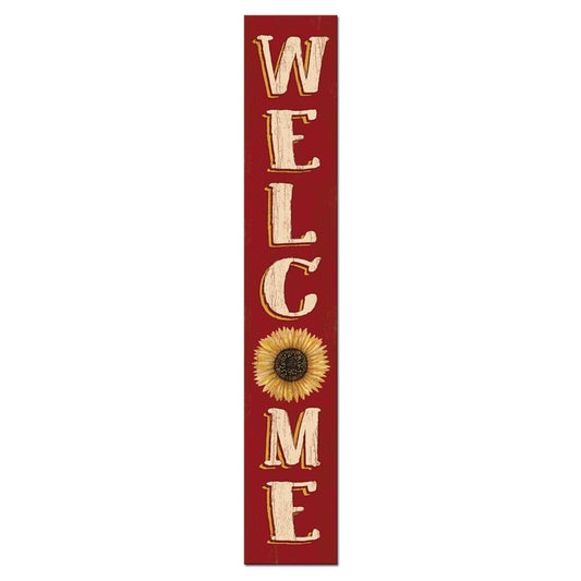  My Word! Multicolored Wood 46.5 In. H Welcome Sunflower Porch Sign