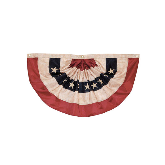  In The Breeze Americana Bunting Pleated Flag 18 In. H X 36 In. W