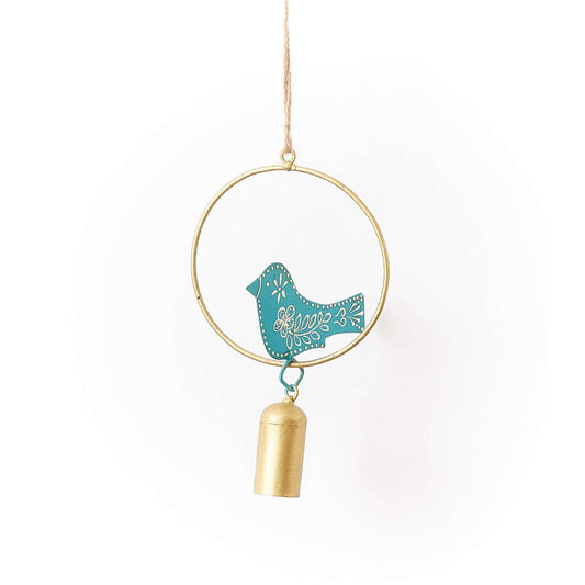  Matr Boomie Henna Treasure Multi-color Iron 1 In. Bird Bell Chimes