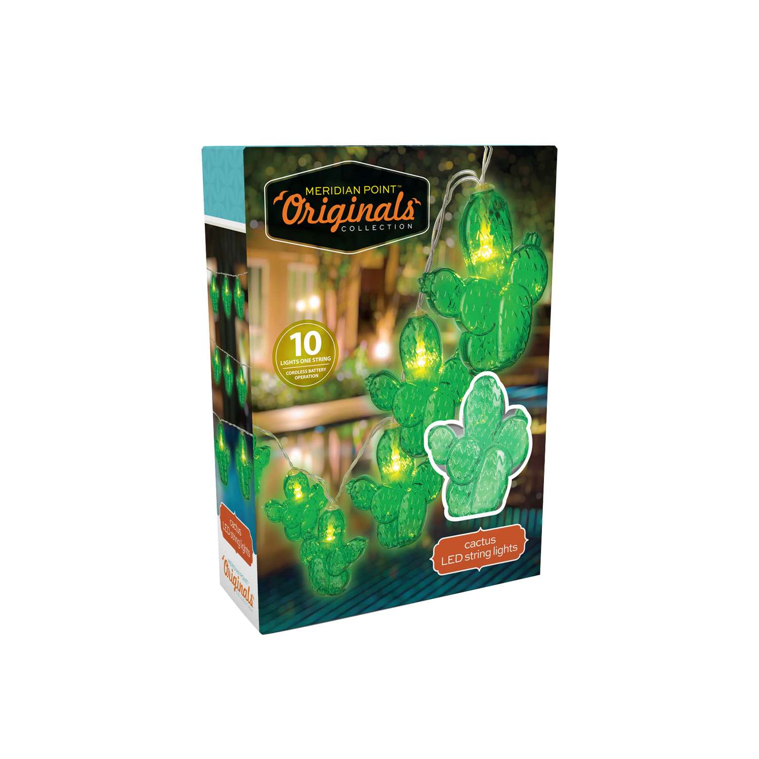 Meridian Point Originals LED String Lights Amber 4 Ft. 10 Lights