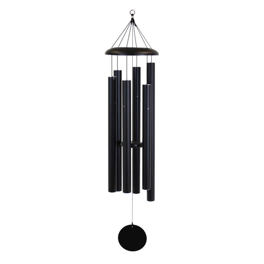  Corinthian Bells Black Aluminum 60 In. Wind Chime