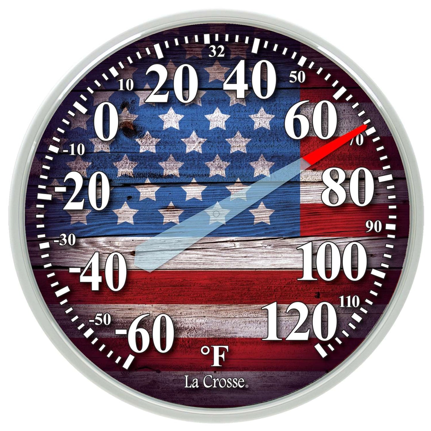  La Crosse Technology Flag Dial Thermometer Plastic Multicolored 11.88 In.