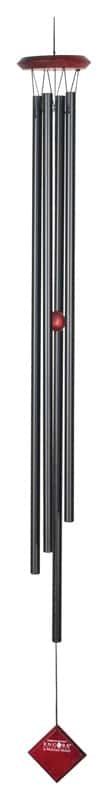  Woodstock Chimes Encore Black Aluminum/Wood 47 In. Wind Chime