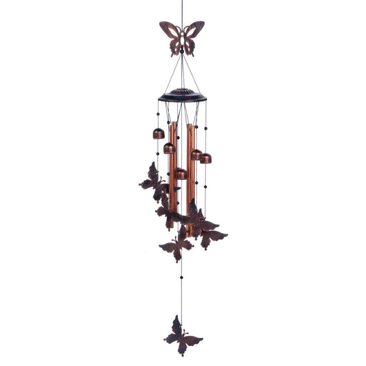  Summerfield Terrace Bronze Iron 36 In. Butterflies In The Breeze Wind Chime