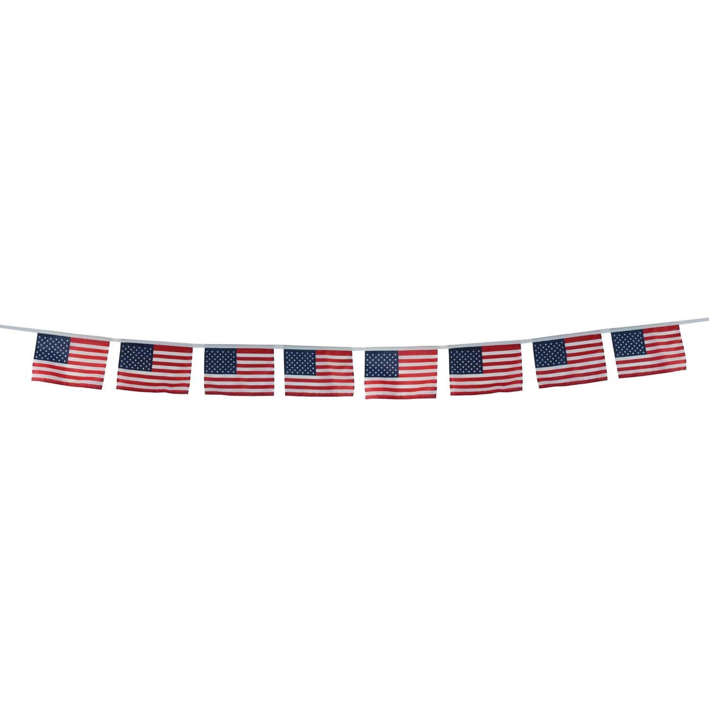  In The Breeze USA Flag String Banner Flag 7 In. H X 82 In. W