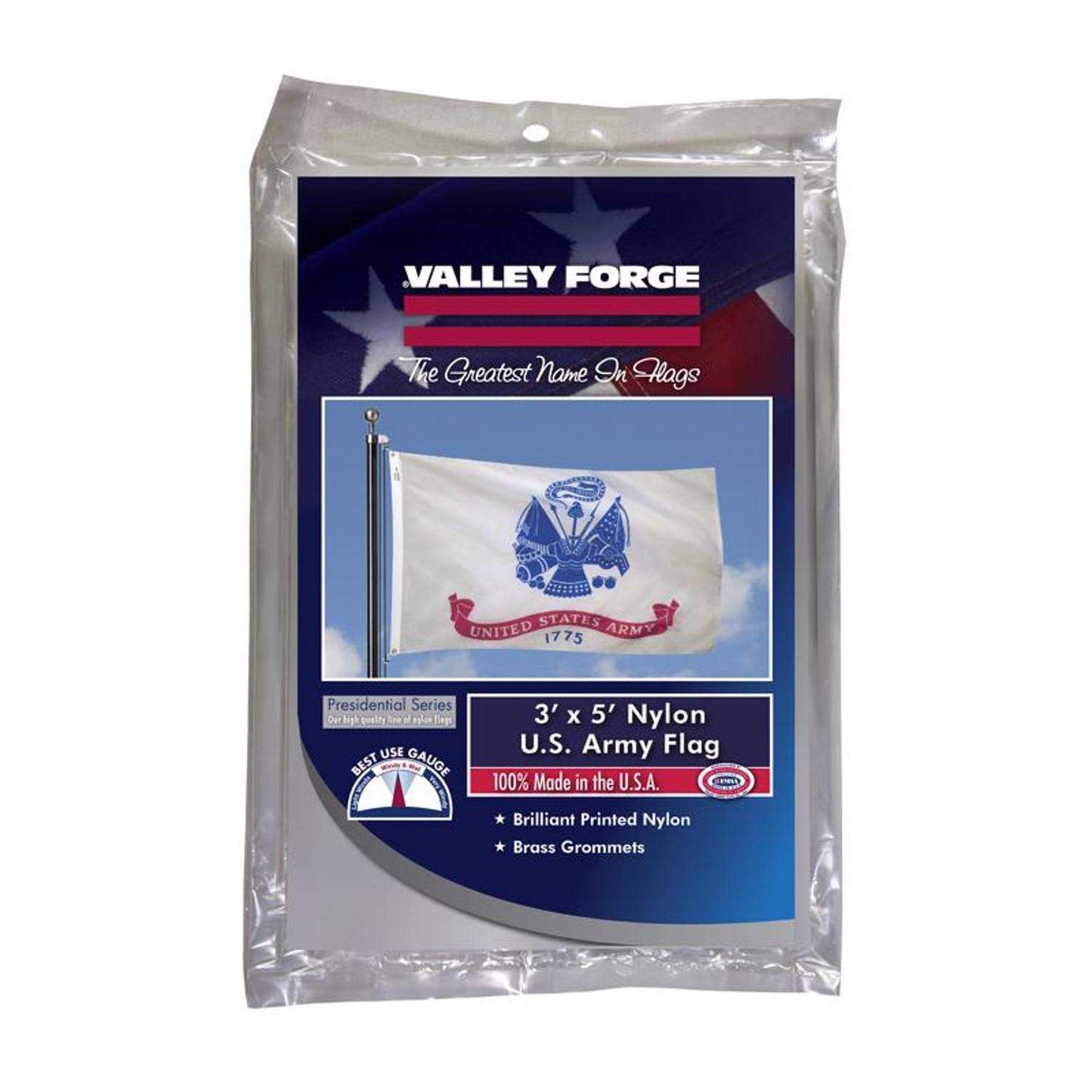  Valley Forge Military Army Flag 3 Ft. W X 5 Ft. L