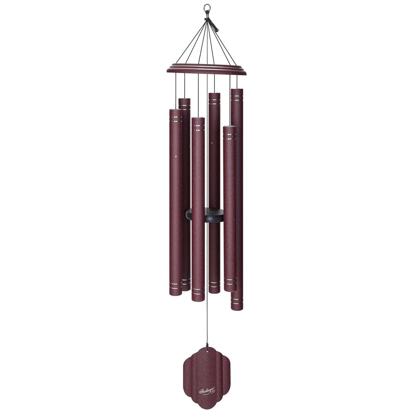  Wind River Arabesque Garnet Aluminum 57 In. Wind Chime