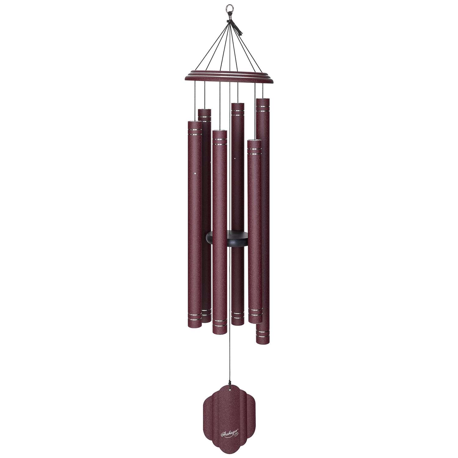 Wind River Arabesque Garnet Aluminum 57 In. Wind Chime