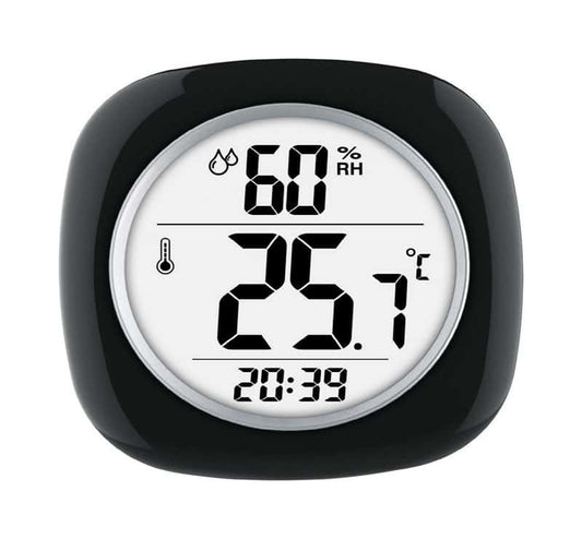  Taylor Hygrometer/Temperature/Time Digital Thermometer Plastic Black 4.75 In.
