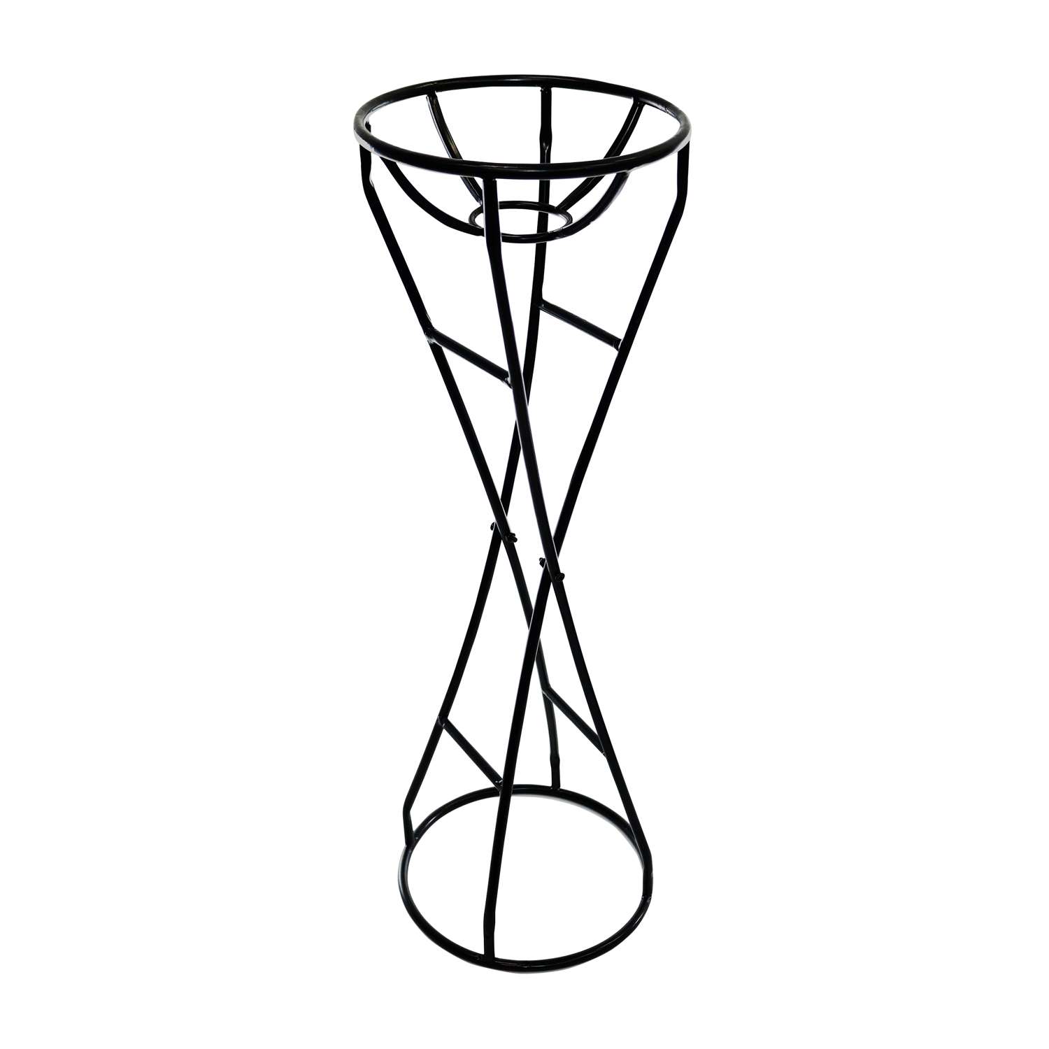  Alpine Black Metal 24 H Gazing Ball Stand