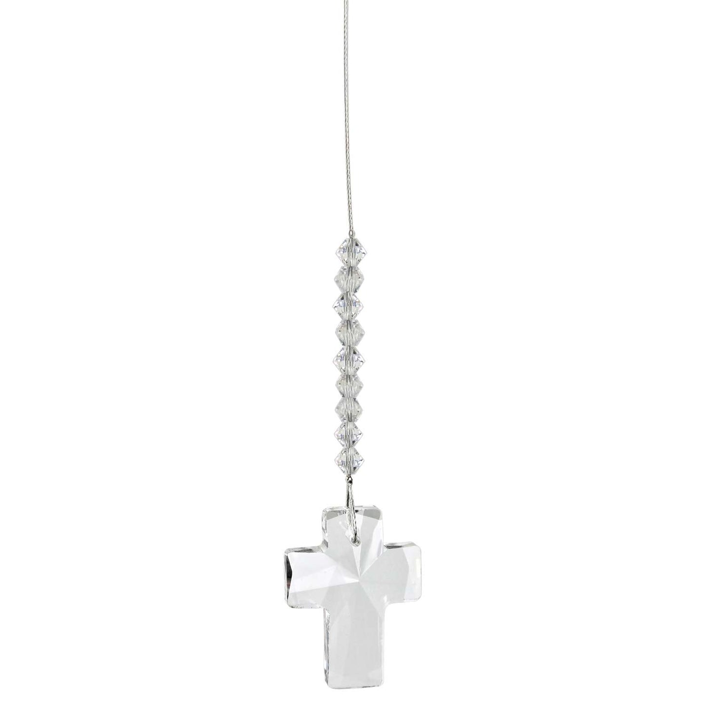  Woodstock Chimes Multi-color Crystal 3.2 In. Cross Wind Chime