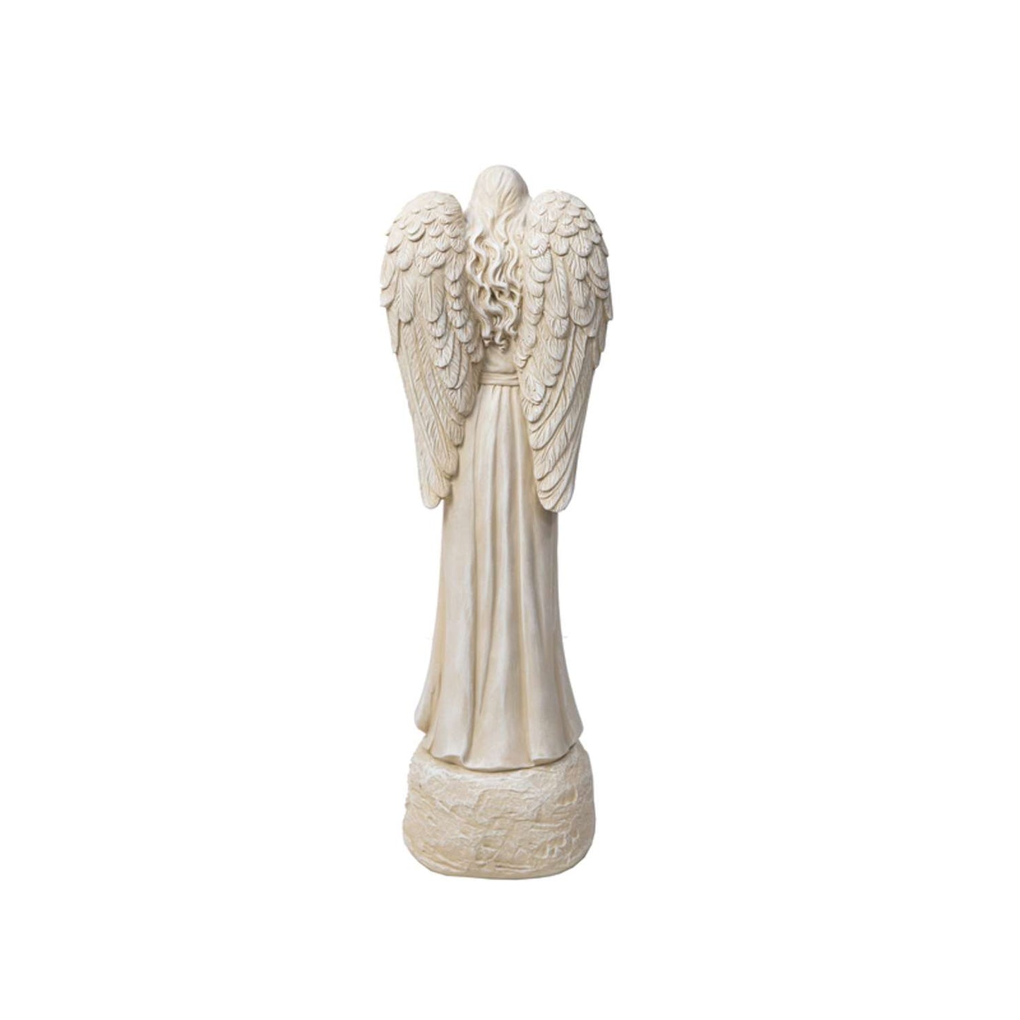  Infinity Cement White 26.38 In. Angel In Prayer Statue