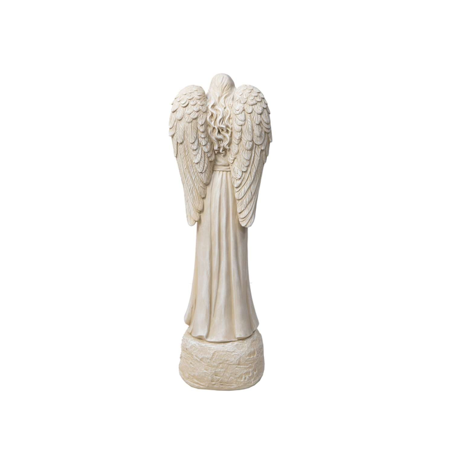  Infinity Cement White 26.38 In. Angel In Prayer Statue