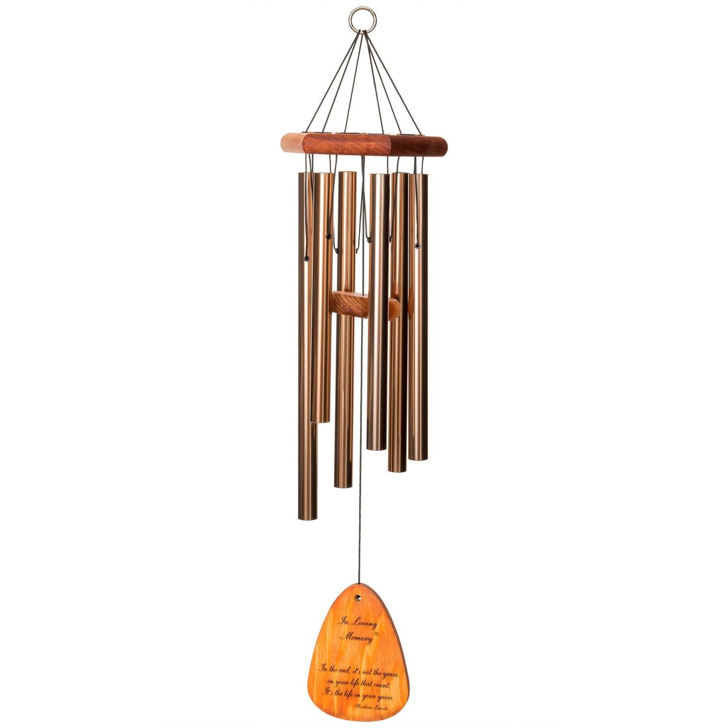  Wind River In Loving Memory Bronze Aluminum/Wood 30 In. Wind Chime