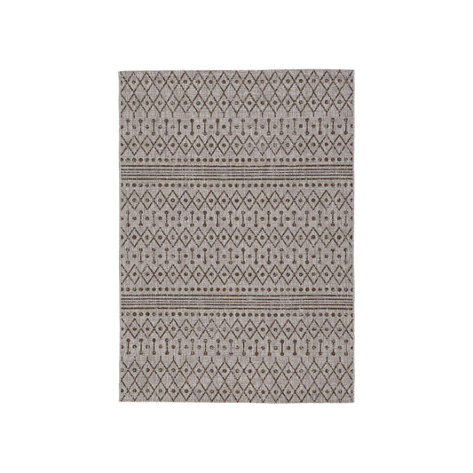  Signature Design By Ashley Dubot 63 In. W X 91 In. L Multicolored Geometric Polypropylene Rug