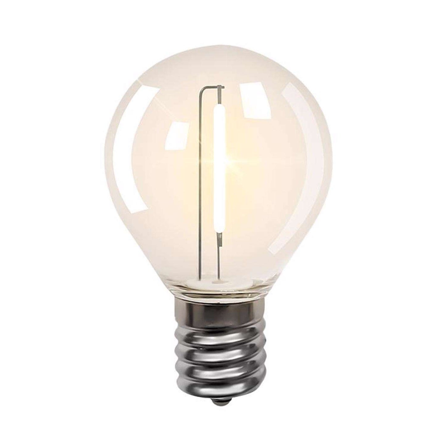  Belle Luci Holiday Bright Lights G40 Single Filament LED Replacement Bulb Warm White 2 In. 25 Lights
