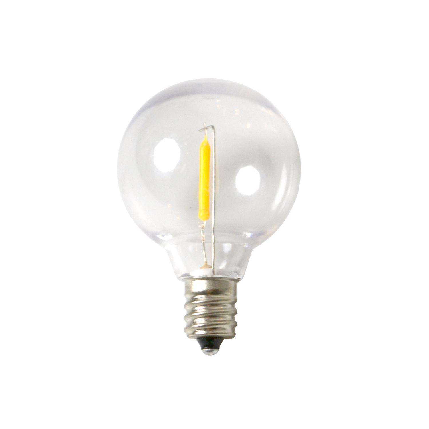  Living Accents G40 Solar Light Set Warm White 26 Ft. 20 Lights