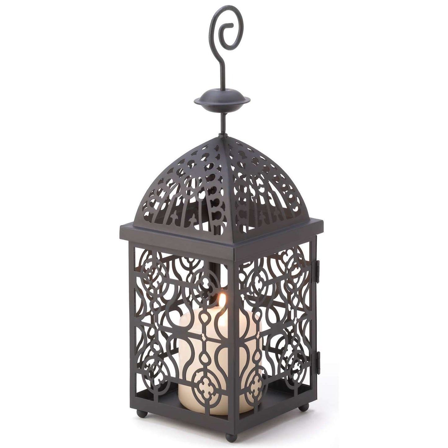  Gallery Of Light Swirled Birdcage Iron Lantern Black