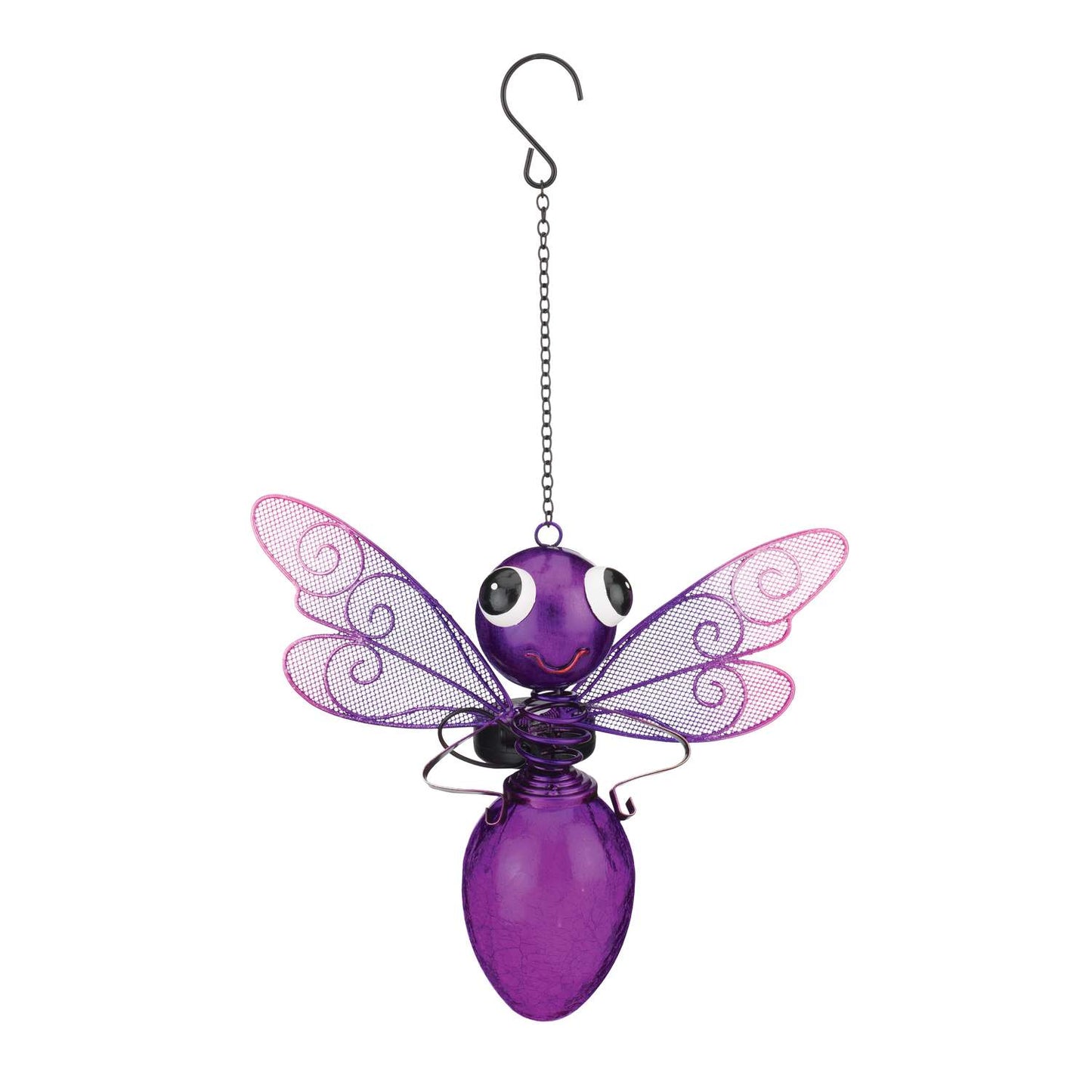  Regal Art & Gift Purple Glass/Metal 13 In. H Outdoor Solar Decor