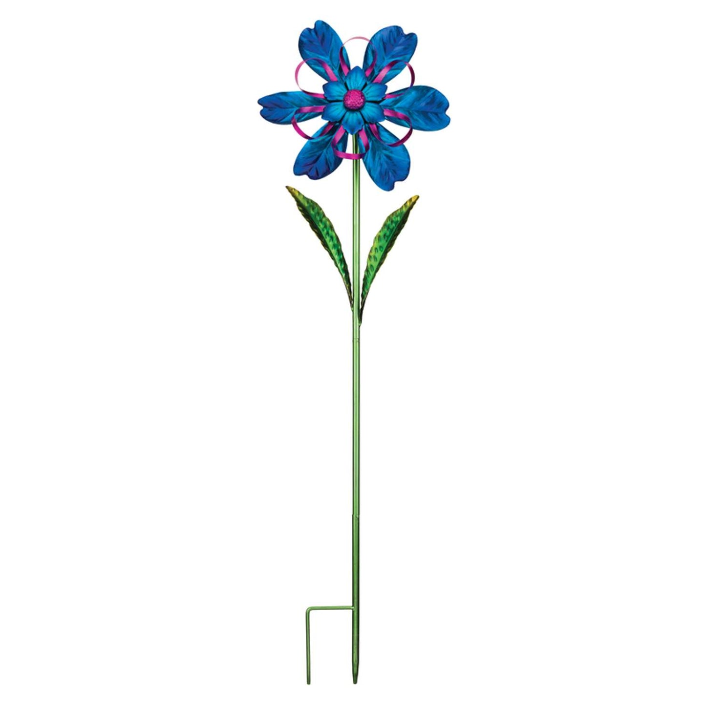  Regal Art & Gift Assorted Metal 36 In. H Flower Ribbon Garden Stake Spinner
