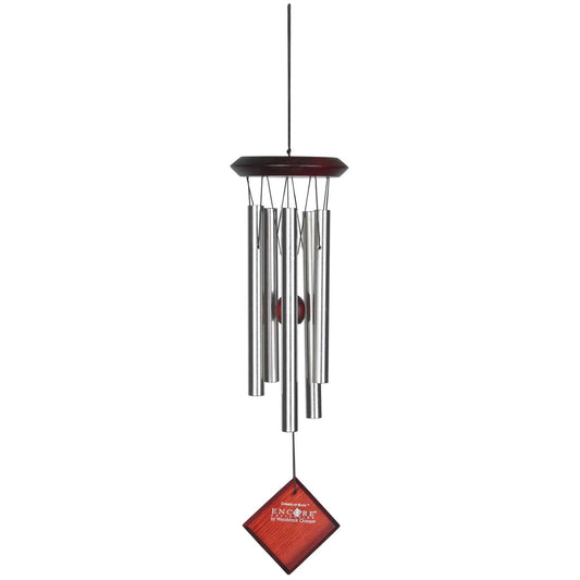  Woodstock Chimes Signature Collection Brown/Silver Aluminum/Wood 17 In. Wind Chime