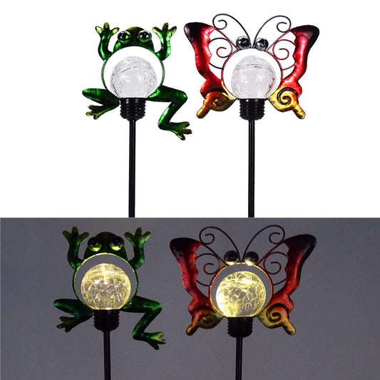  Alpine Multicolored Metal 23 In. H Silhouette Garden Friends Solar Garden Stake