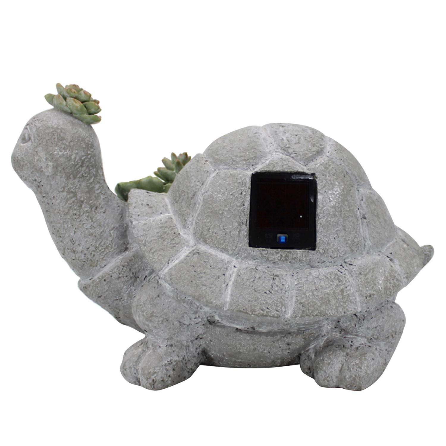  Infinity Resin/Stone Gray 7 In. Turtle Garden Statue