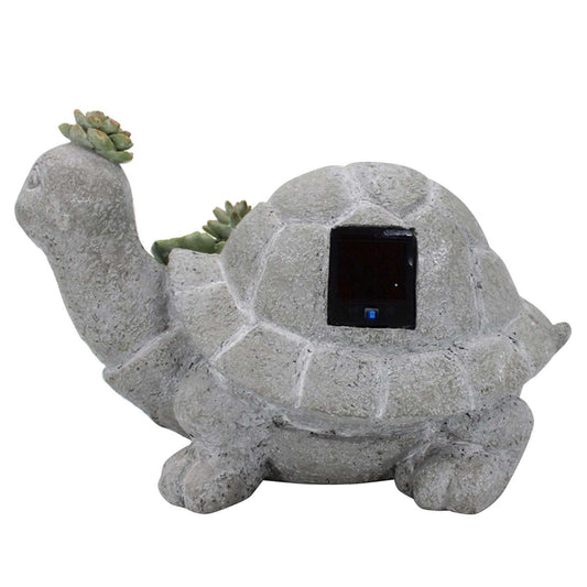  Infinity Resin/Stone Gray 7 In. Turtle Garden Statue