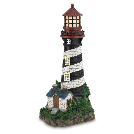  Summerfield Terrace Multicolored Polyresin 19 In. H Light House Outdoor Solar Decor