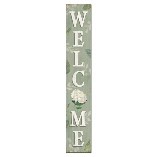  My Word! Multicolored Wood 46.5 In. H Welcome Hydrangea Porch Sign