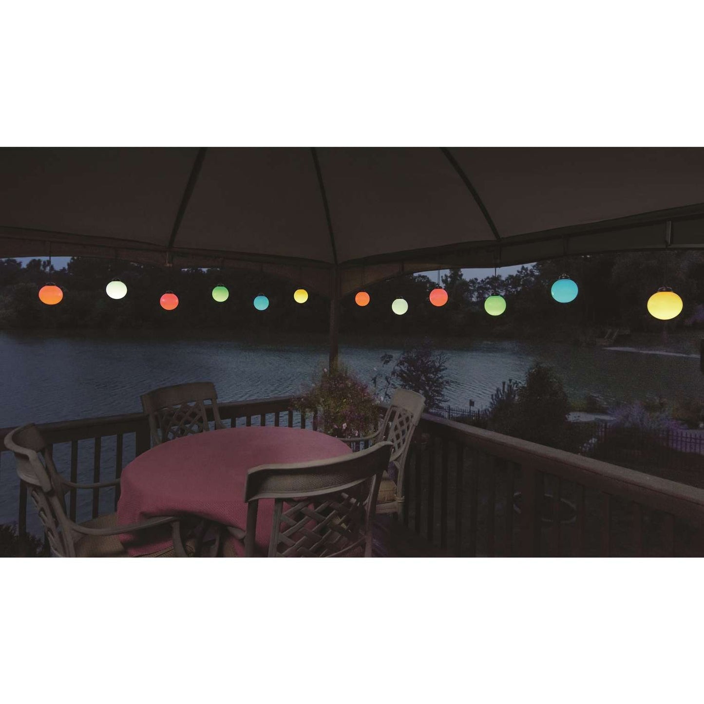  Xodus Innovations White Plastic 6.25 In. H Patio Globe Outdoor Decoration