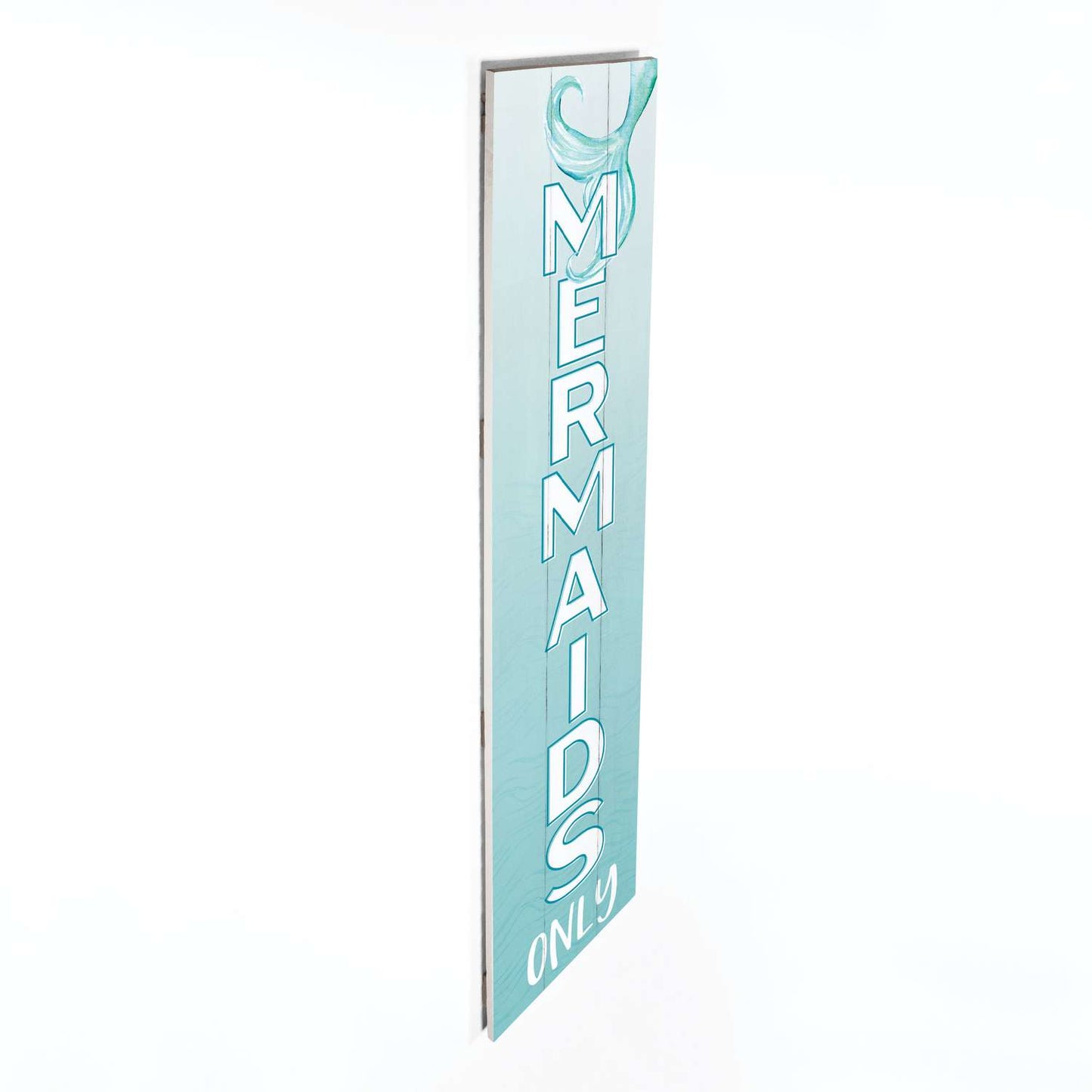  P. Graham Dunn Multicolored Wood 47 In. H Mermaids Only Porch Sign
