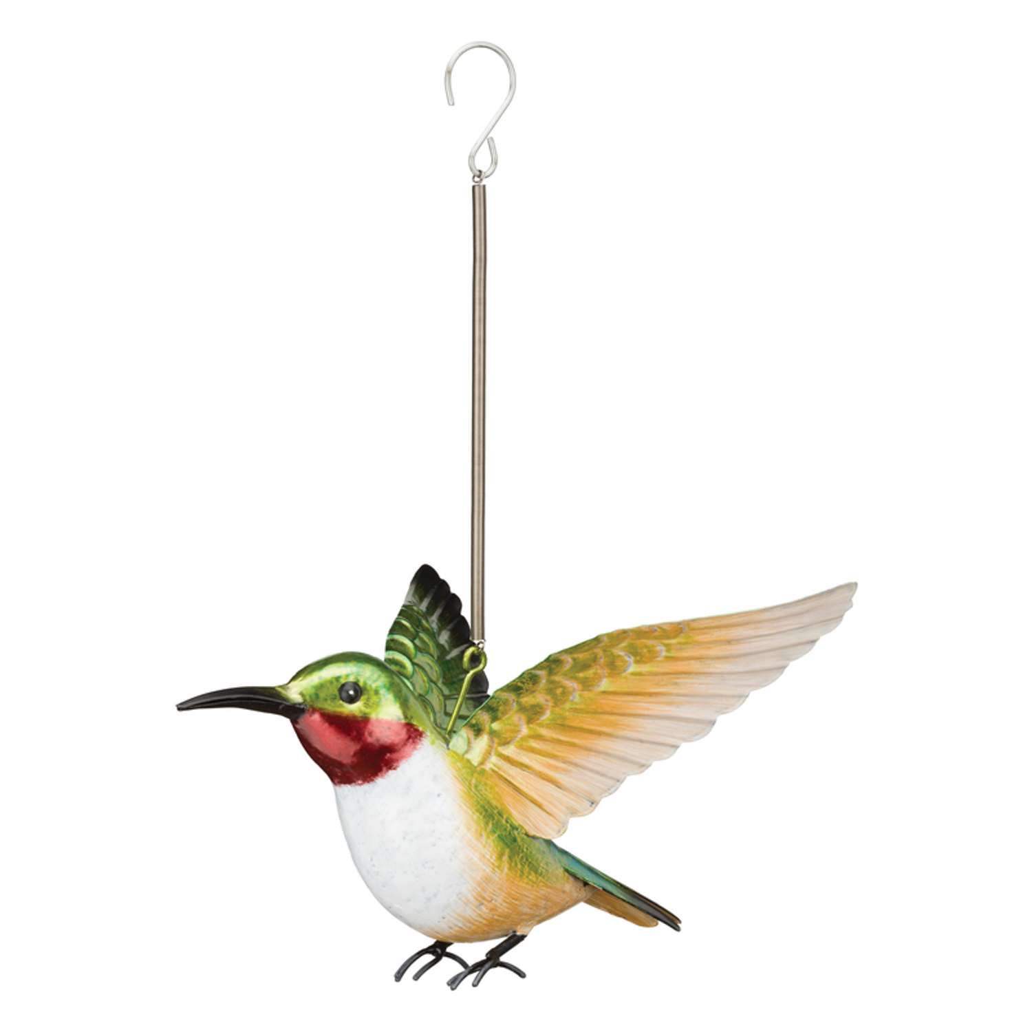  Regal Art & Gift Assorted Metal 10.75 In. H Bouncie Bird/Hummingbird Garden Stake Spinner