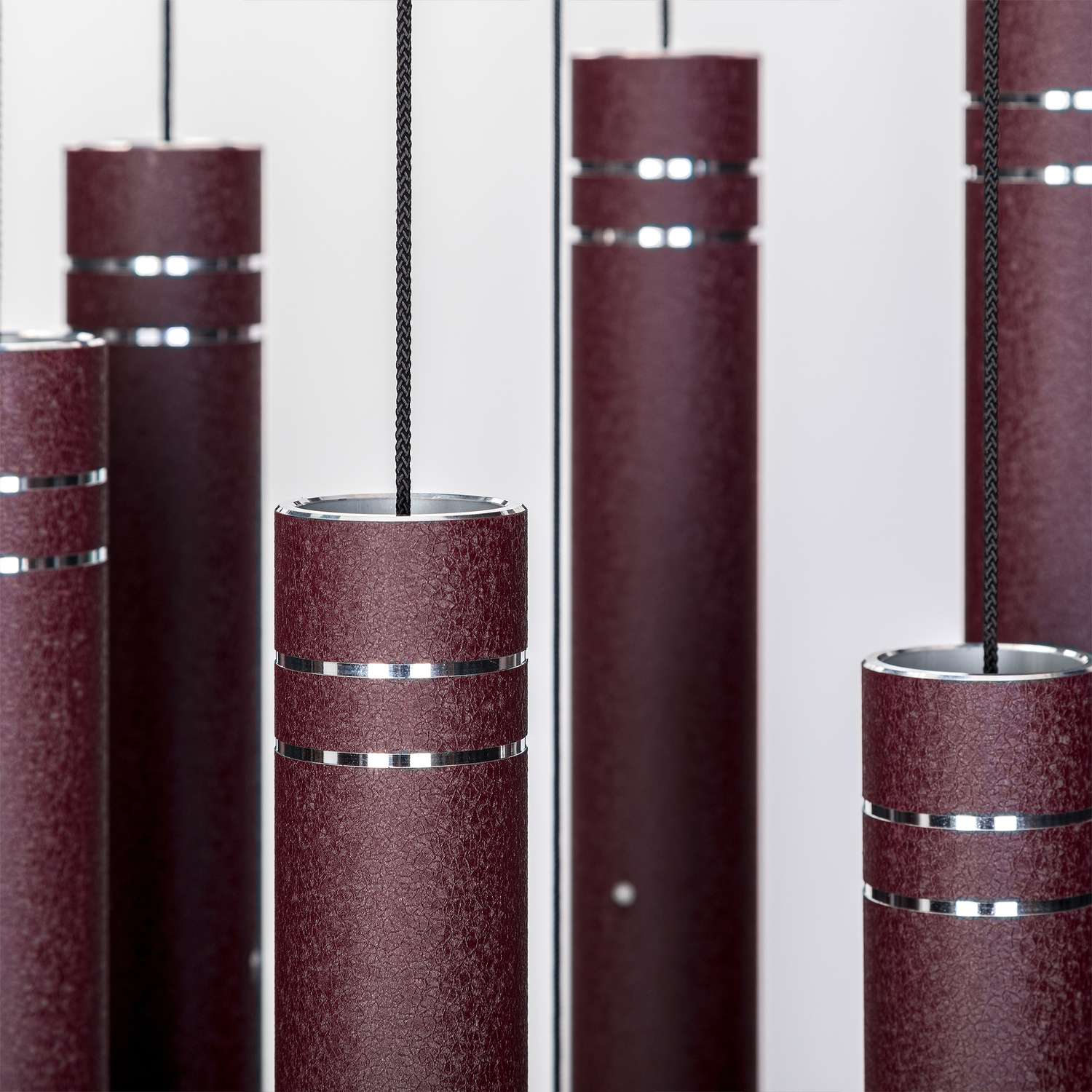  Wind River Arabesque Garnet Aluminum 57 In. Wind Chime
