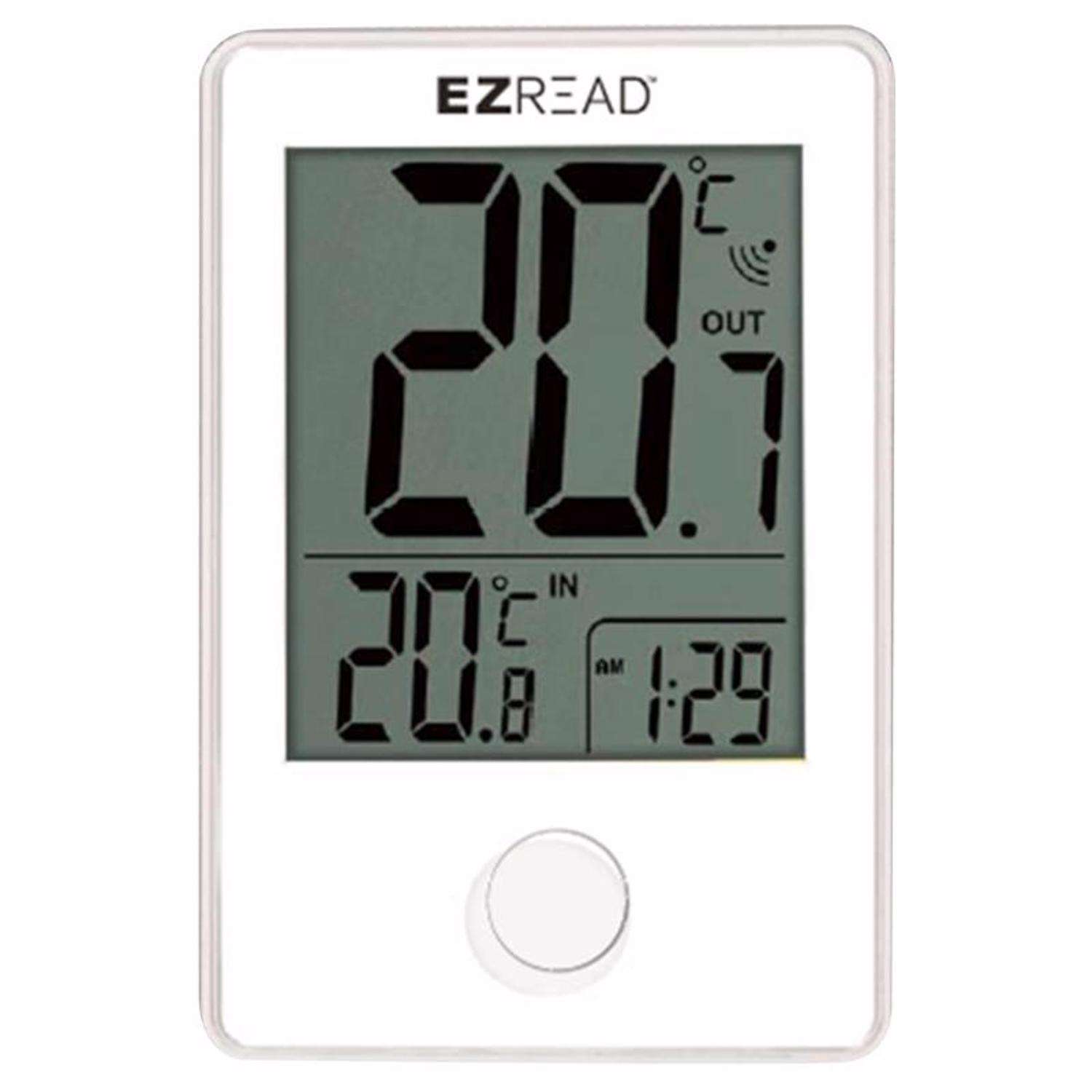  Headwind EZRead Clock/Thermometer Polyresin White