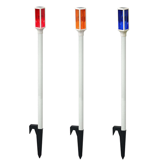 Alpine Multicolored Plastic/Resin 42 In. H Driveway Marker Set Outdoor Garden Stake