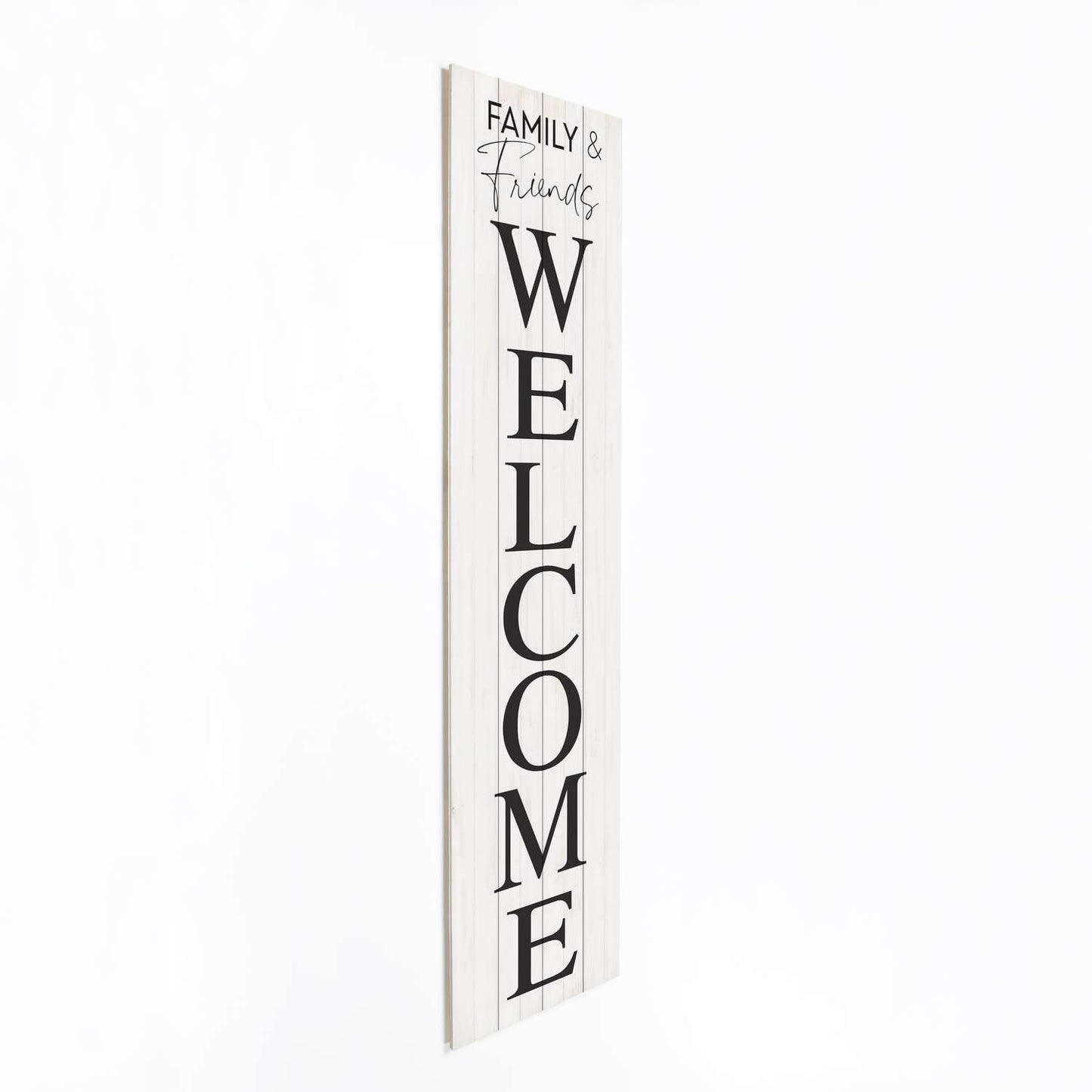 P. Graham Dunn Multicolored Wood 60 In. H Family And Friends Welcome Porch Sign