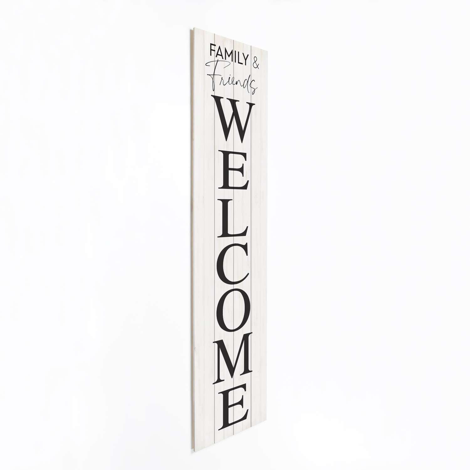  P. Graham Dunn Multicolored Wood 60 In. H Family And Friends Welcome Porch Sign