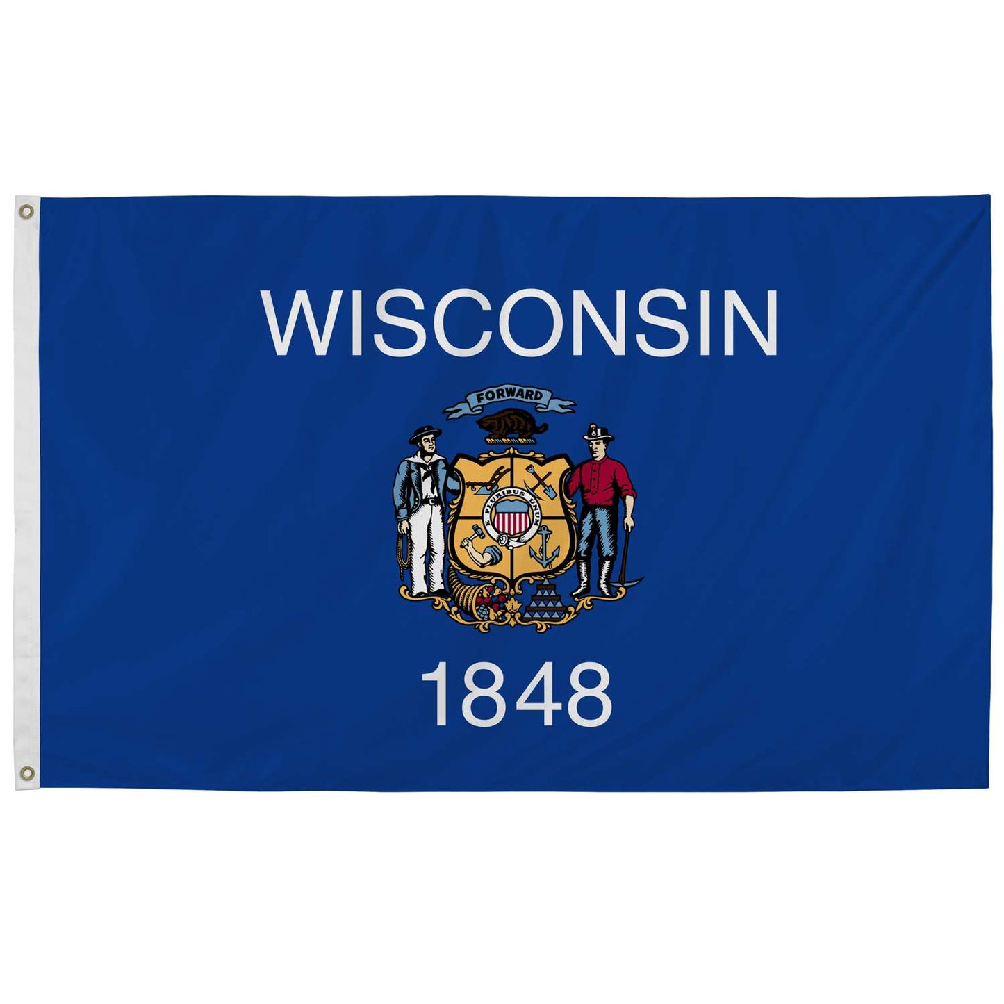  Valley Forge Wisconsin State Flag 36 In. H X 60 In. W