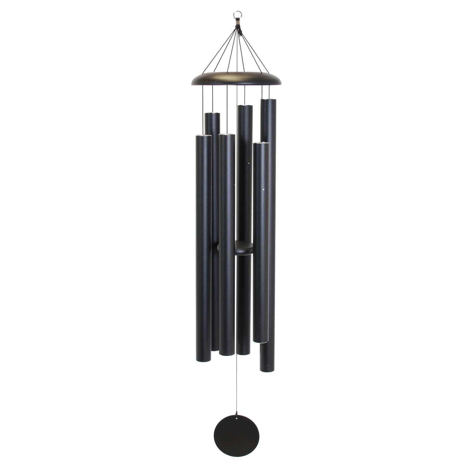  Corinthian Bells Black Aluminum 65 In. Wind Chime