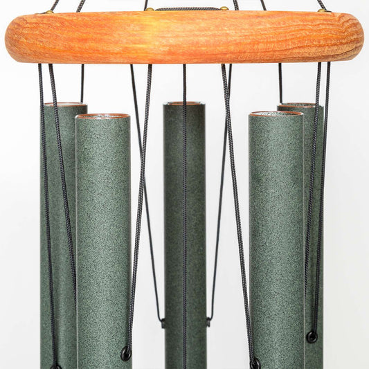  Wind River Festival Forest Green Aluminum/Wood 42 In. Wind Chime