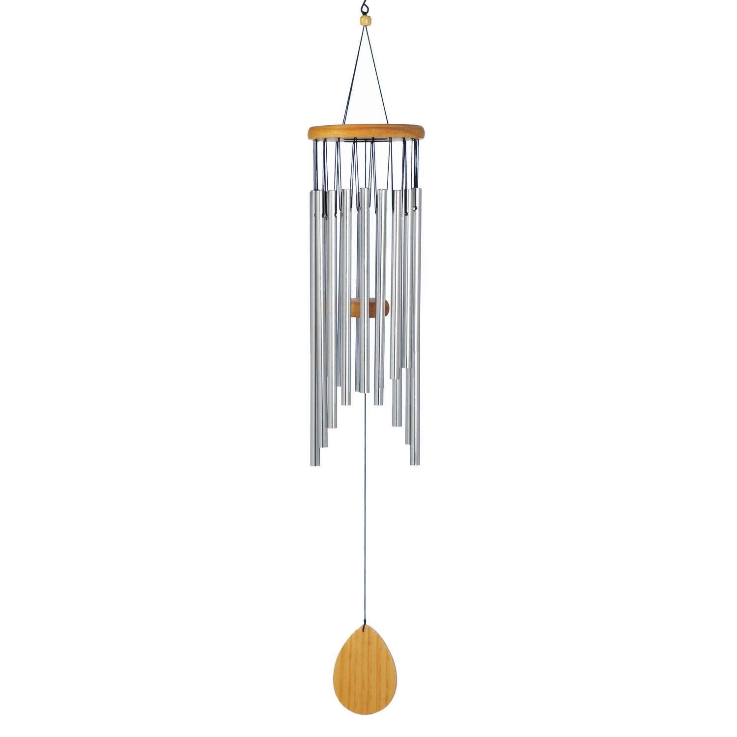  Summerfield Terrace Brown/Silver Metal/Wood 28 In. Timeless Wind Chime
