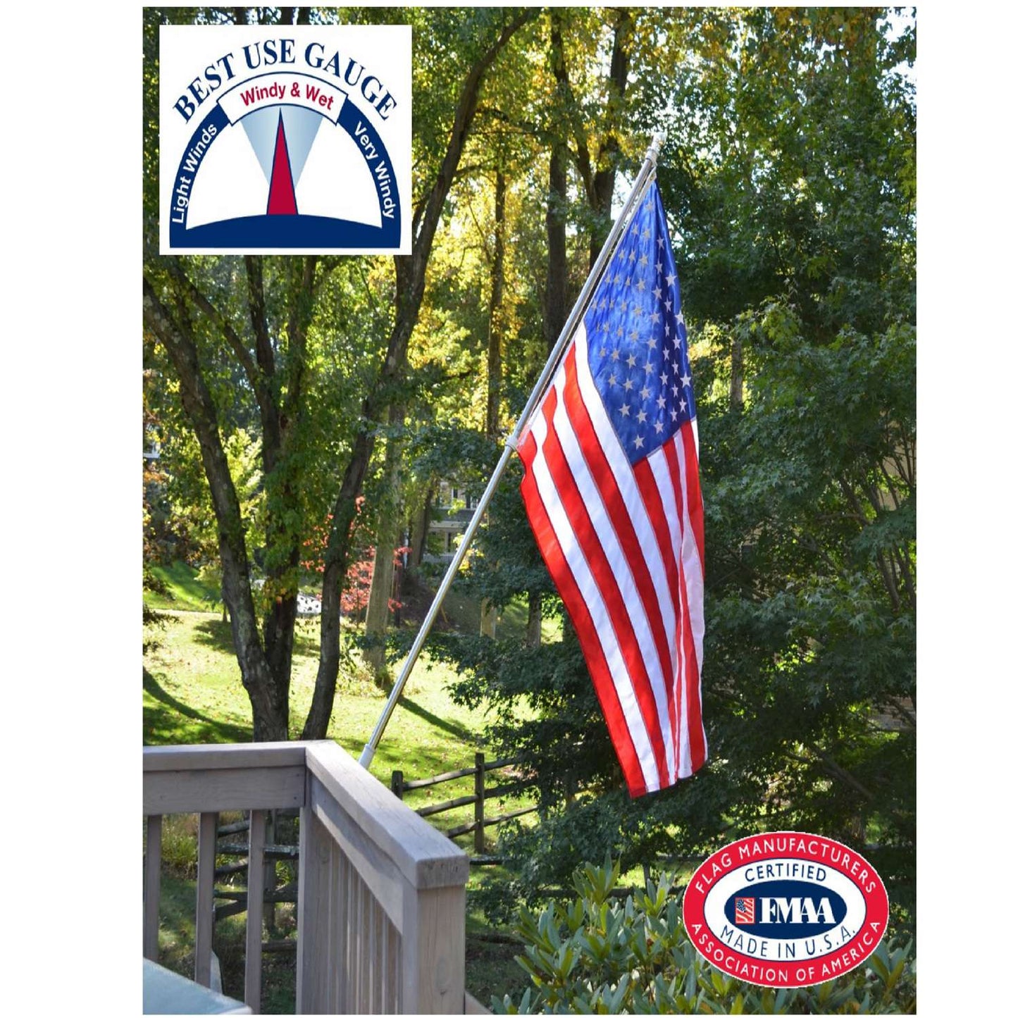  Valley Forge American Flag 36 In. H X 60 In. W