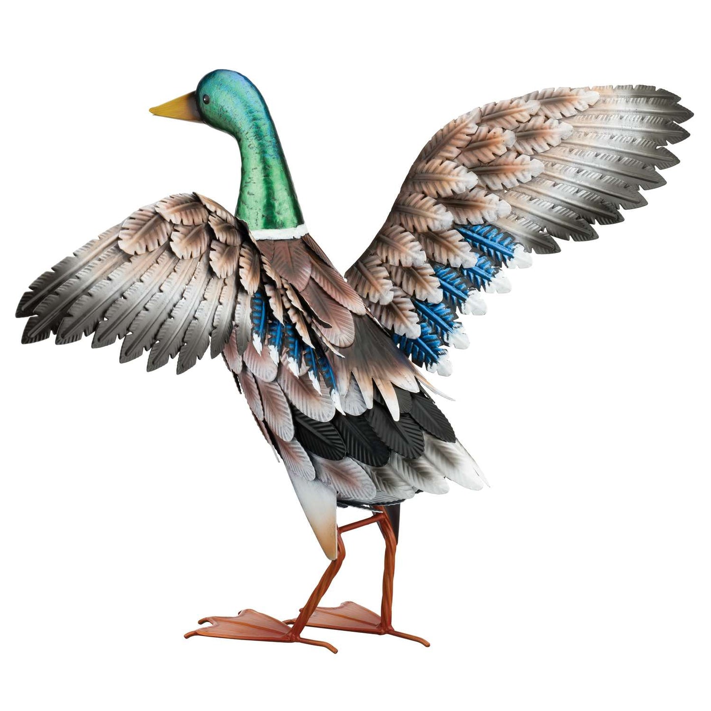  Regal Art & Gift Multicolored Metal 20.25 In. H Mallard Duck Statue