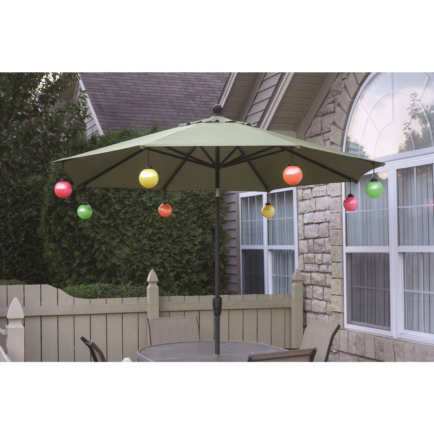  Xodus Innovations White Plastic 6.25 In. H Patio Globe Outdoor Decoration