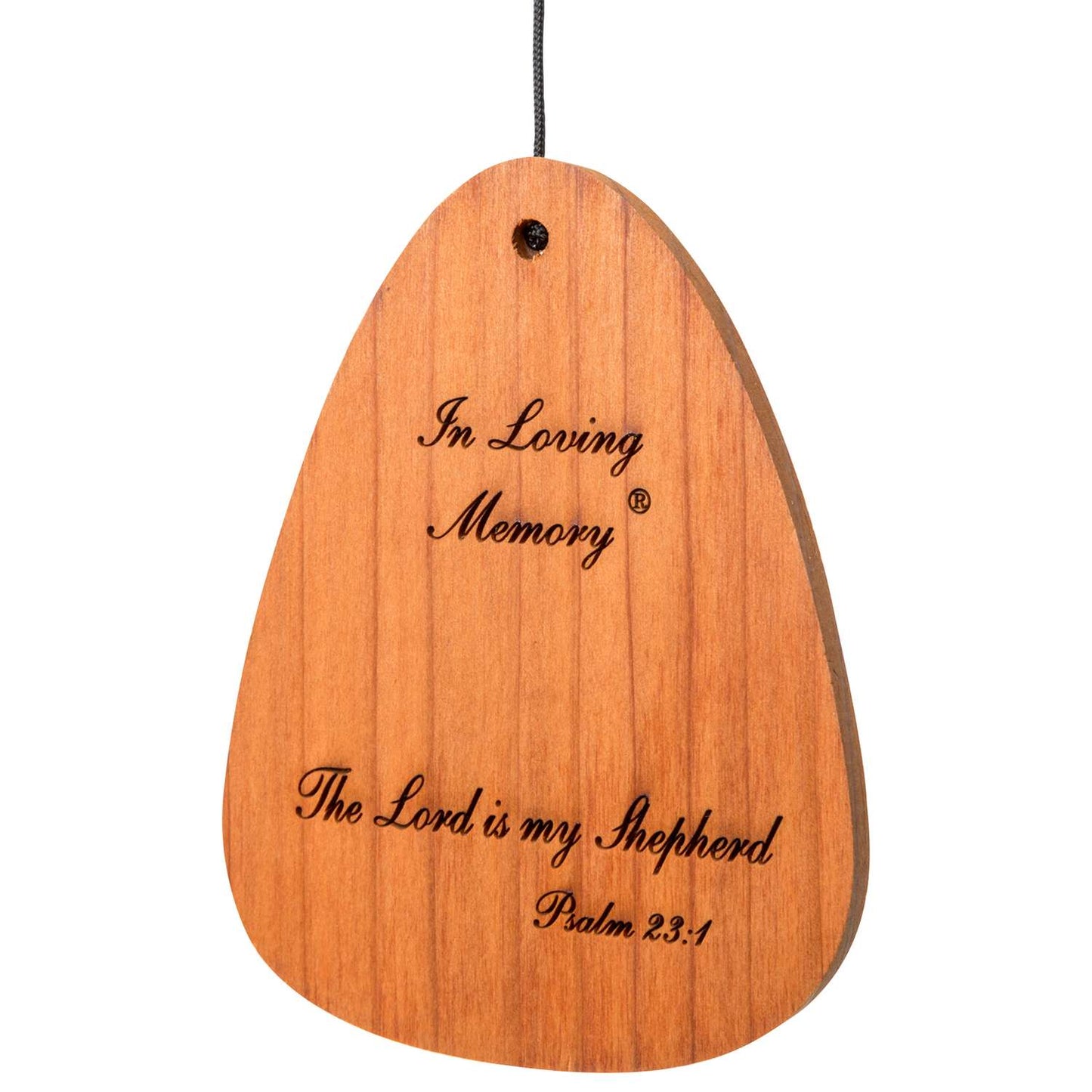  Wind River In Loving Memory Silver Aluminum/Wood 35 In. Wind Chime