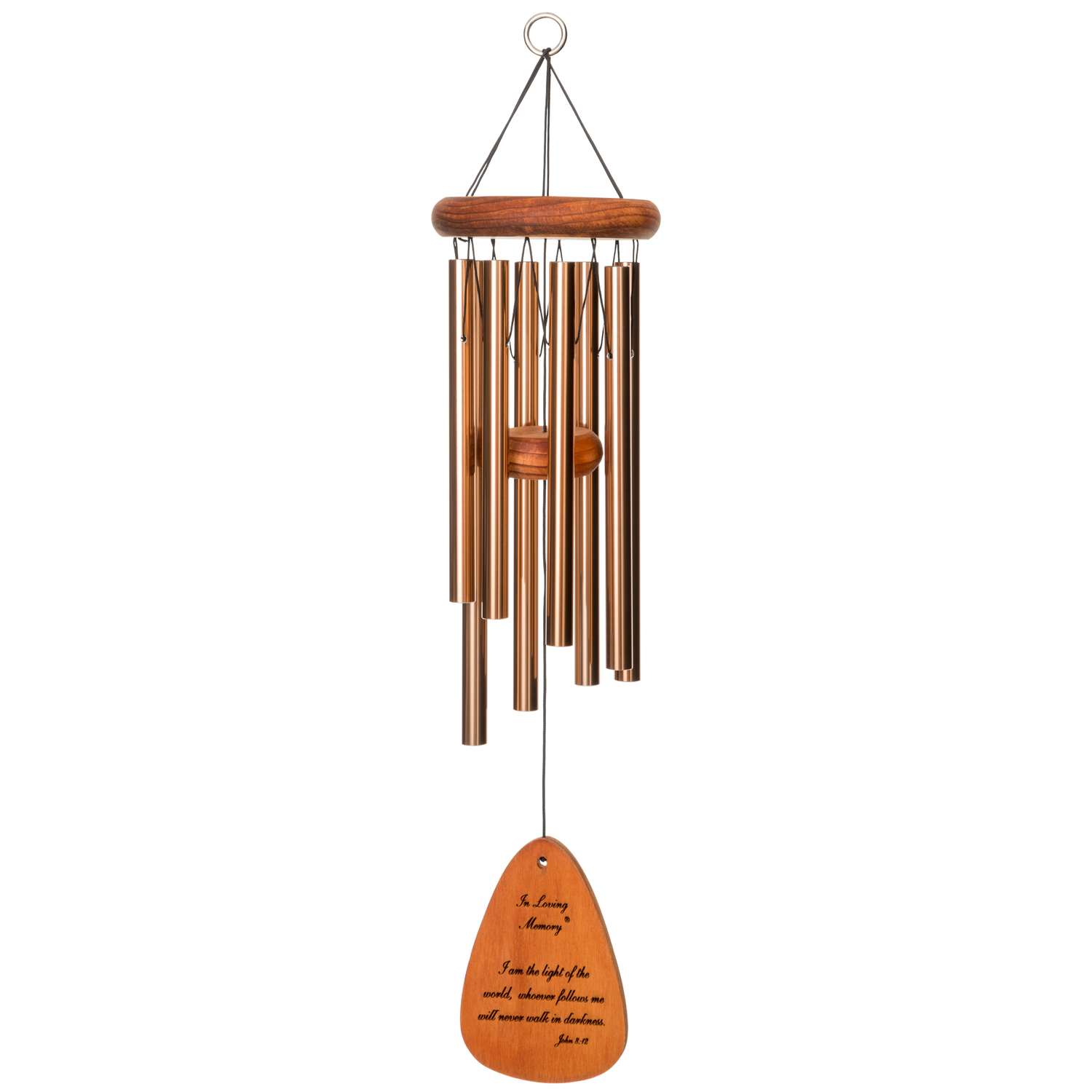  Wind River In Loving Memory Bronze Aluminum/Wood 24 In. Wind Chime